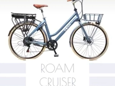 Pair of Integral Electrics/Electric Bike Co. ROAM E-bike. 1 -White and 1-Blue