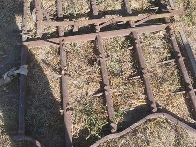 Vintage Metal Harrow Farm Implement - Rustic Garden Decor/Landscaping Piece