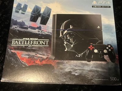 Playstation 4 Star Wars Battlefront Darth Vader Limited Edition Console NO GAME ps4