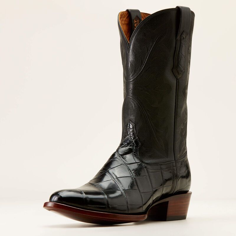 Ariat Benchmade James Black American Alligator Size 10.5 D Men’s Cowboy Boots $999 OBO