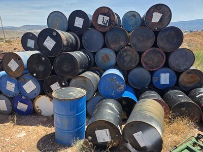 55 gallon steel barrels