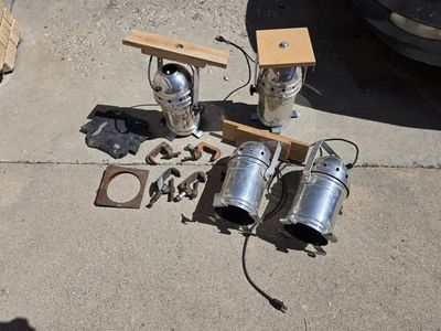 Vintage James Thomas Engineering PAR Can Stage Lights - Lot of 4 with Clamps