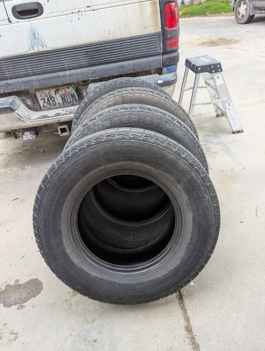 tires, 245/75r16, load range E, from dodge diesel