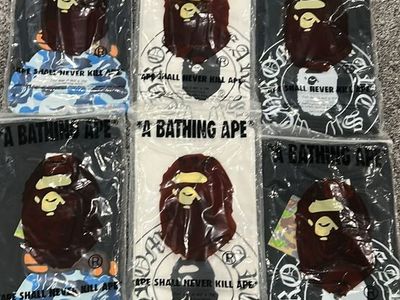 New A Bathing Ape (BAPE) Ape Head T-Shirts - (L & M)