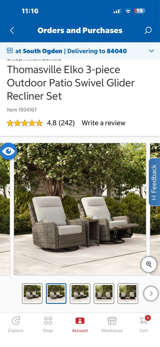 Thomasville patio furniture.