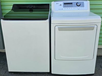 Lg topload washer &electric dryer set