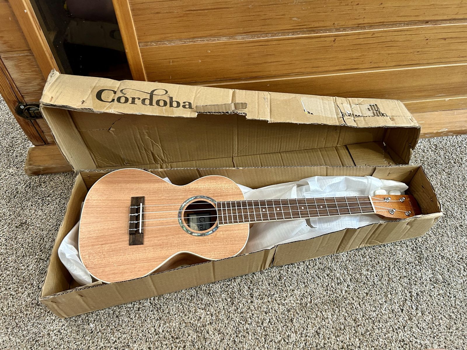 New Cordoba 15TM Tenor Ukulele, Mahogany, Handmade