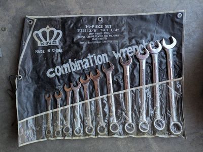 King 11-Piece Combination Wrench Set