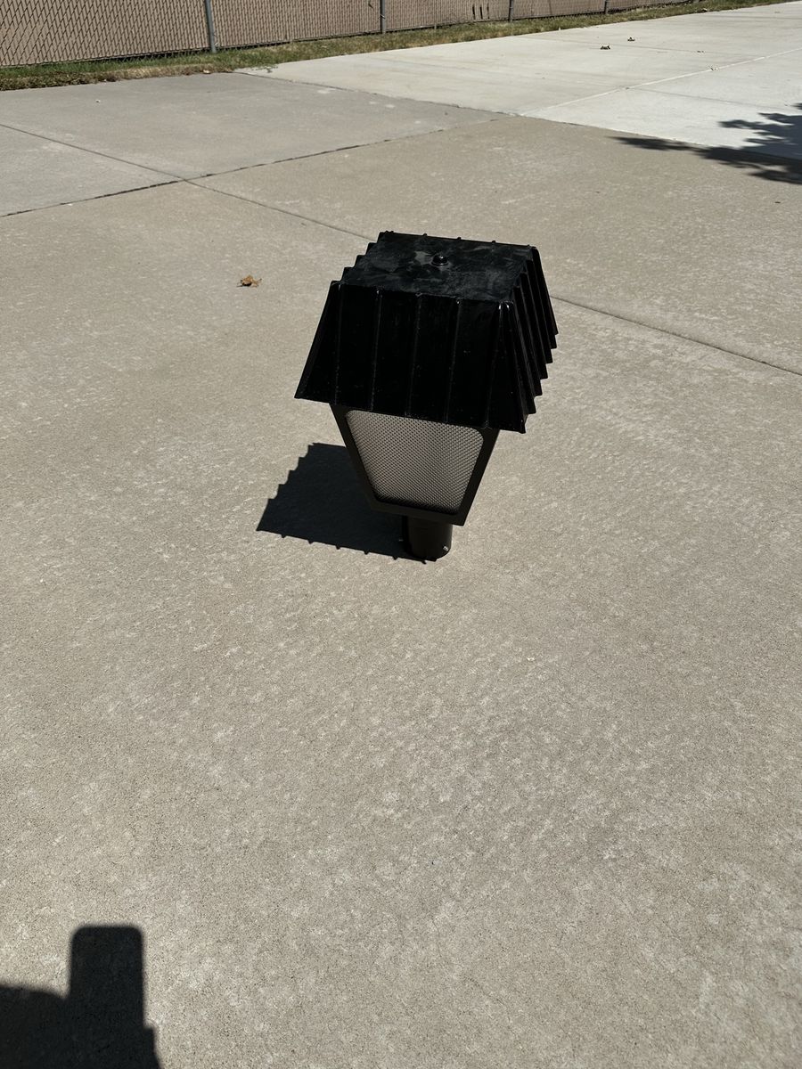 Black Outdoor Post Light Fixture