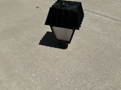 Black Outdoor Post Light Fixture