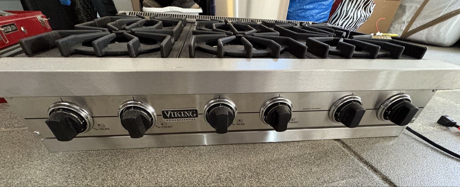 Viking Professional Stainless Steel 6-Burner Gas Rangetop Cooktop