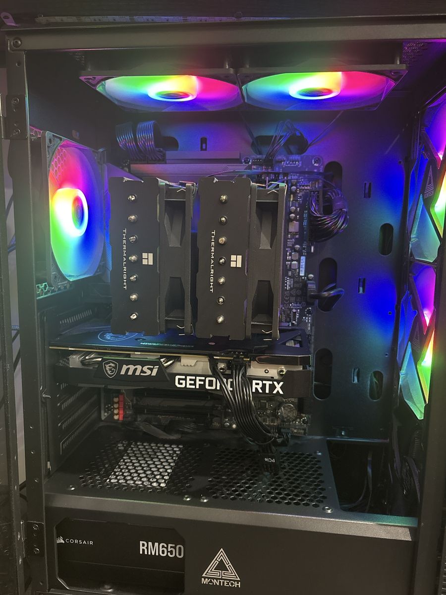 PARTS FOR SALE- Case X3 Mesh ATX mid-tower, MSI GeForce RTX 3060, Corsair RM650 PSU, RGB Fans