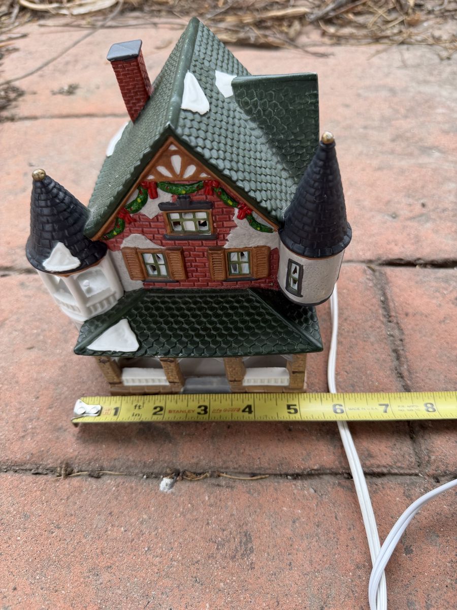 Vintage Ceramic Lighted Christmas Village House Holiday Decor