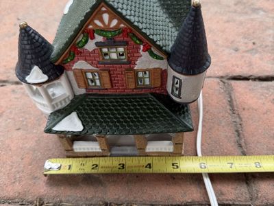 Vintage Ceramic Lighted Christmas Village House Holiday Decor