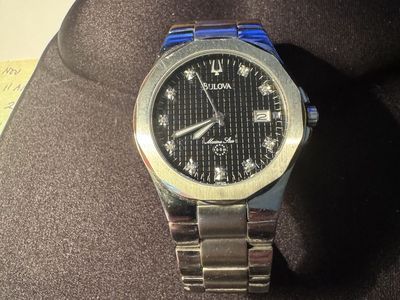 Bulova Watch With Diamond Numbers