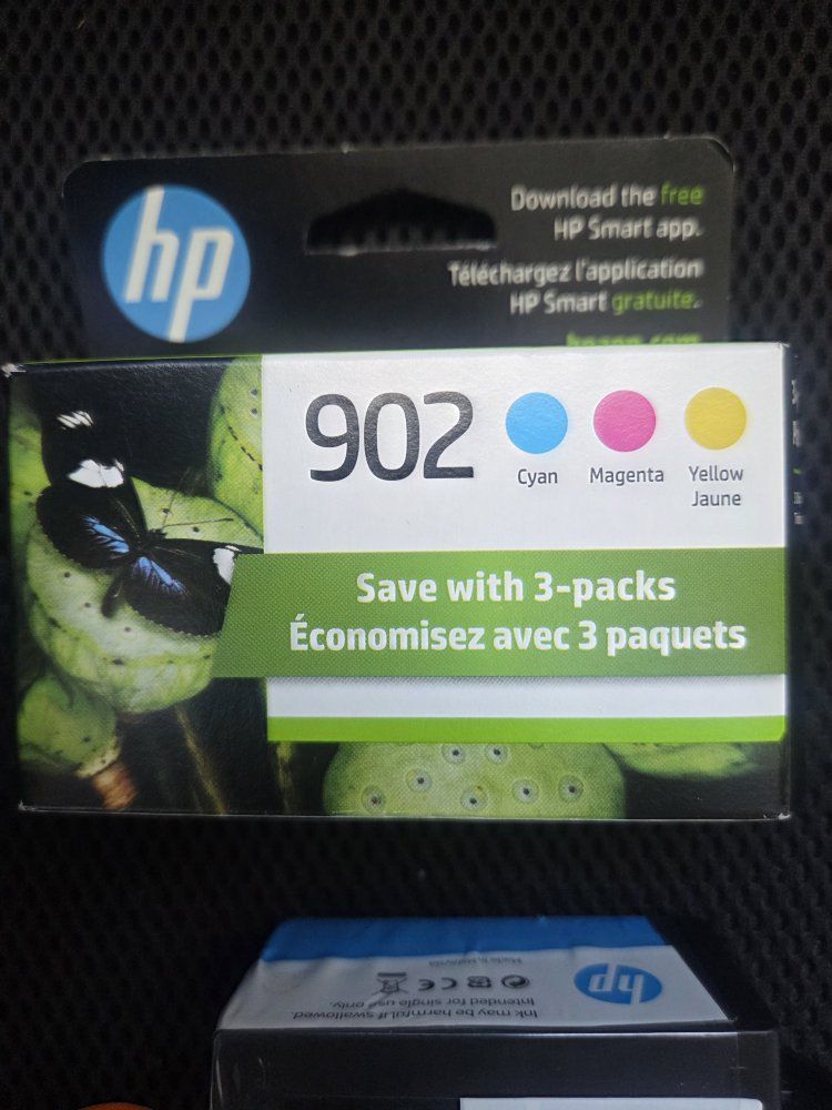 HP 902XL Black & 902 Cyan/Magenta/Yellow Ink Cartridge Combo Pack - New, Sealed