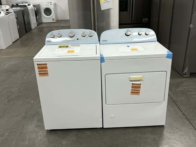 NEW WHIRLPOOL TOP LOAD WASHER & GAS DRYER SET