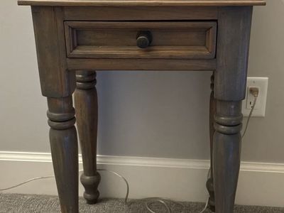 Marble top side table
