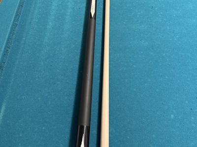 Eliminator Pool Cue - Black & White, Fiberglass Over Wood,
