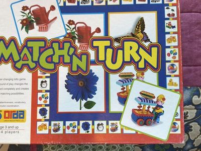 Match'n Turn Lotto Game (by Orda) - Age 3+, 2-4 Players, Visual & Motor Skill Development