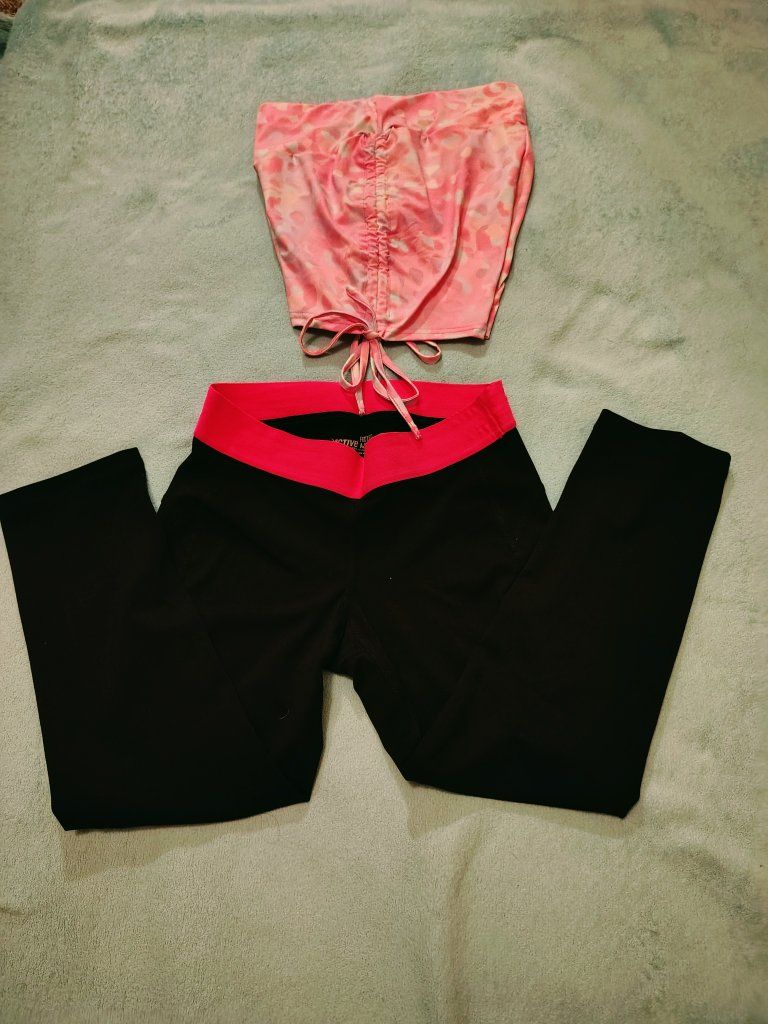 Women's Pink Drawstring Shorts & Pants small - CASH