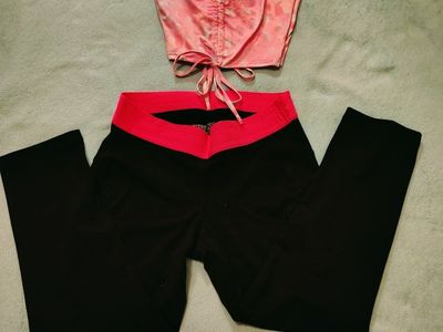 Women's Pink Drawstring Shorts & Pants small - CASH