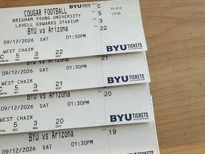4 BYU vs Arizona Football Tickets - Sept 12, 2026 - Section C, Row 3