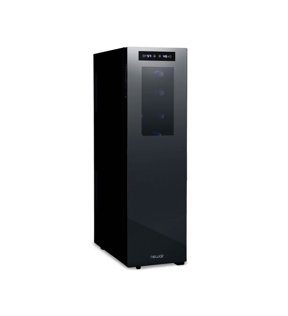 NEWAIR® 18-BOTTLE 10.75" BLACK FREESTANDING DUAL ZONE WINE FRIDGE