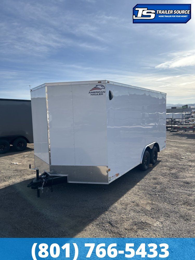 8.5x16 American Hauler Arrow Deluxe Enclosed Cargo Trailer - 7'0" Interior - 7K GVWR - Dovetail, Ramp Door