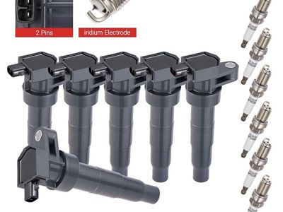 UF550 Set of 6 Ignition Coils and Iridium Spark Plugs Nissan Maxima See Description