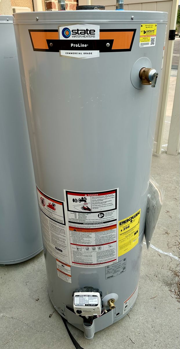 State- Proline- Commercial Grade 50 gallon gas water heater