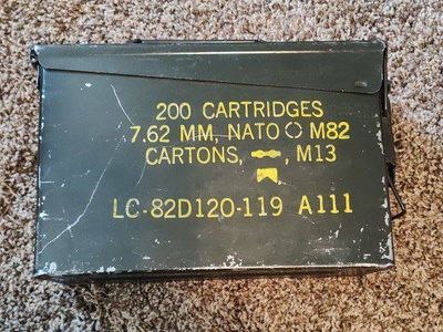 steel ammo box military m60