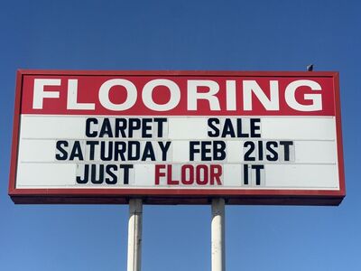Carpet Sale Saturday Feb. 21st