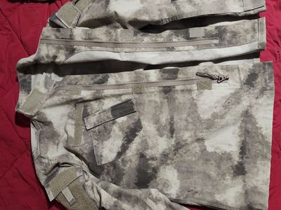 Camo uniform jacket and pants