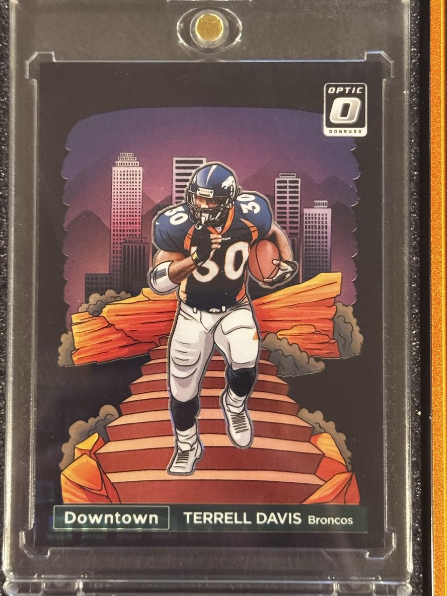 2024 Panini Optic Downtown Terrell Davis Black Pandora #24 Denver Broncos 