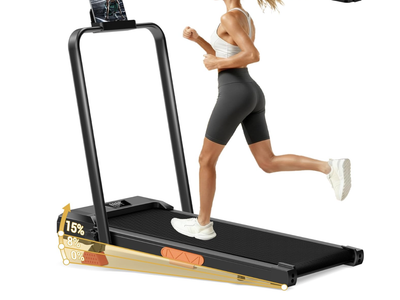 New in Box Walking Pad Treadmill with 15% Incline 2.5HP Foldable Under Desk Walking Pad