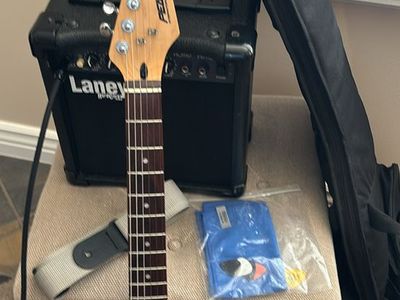 Peavey Predator Electric Guitar & Laney 10W Amp Bundle w/Case, Strap, Cable, Picks