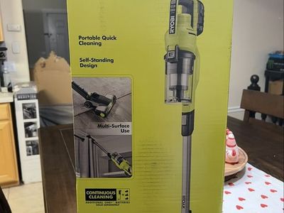 Brand New Ryobi ONE+ 18V Cordless Stick Vacuum Kit - Multi-Surface, Portable, Self-Standing