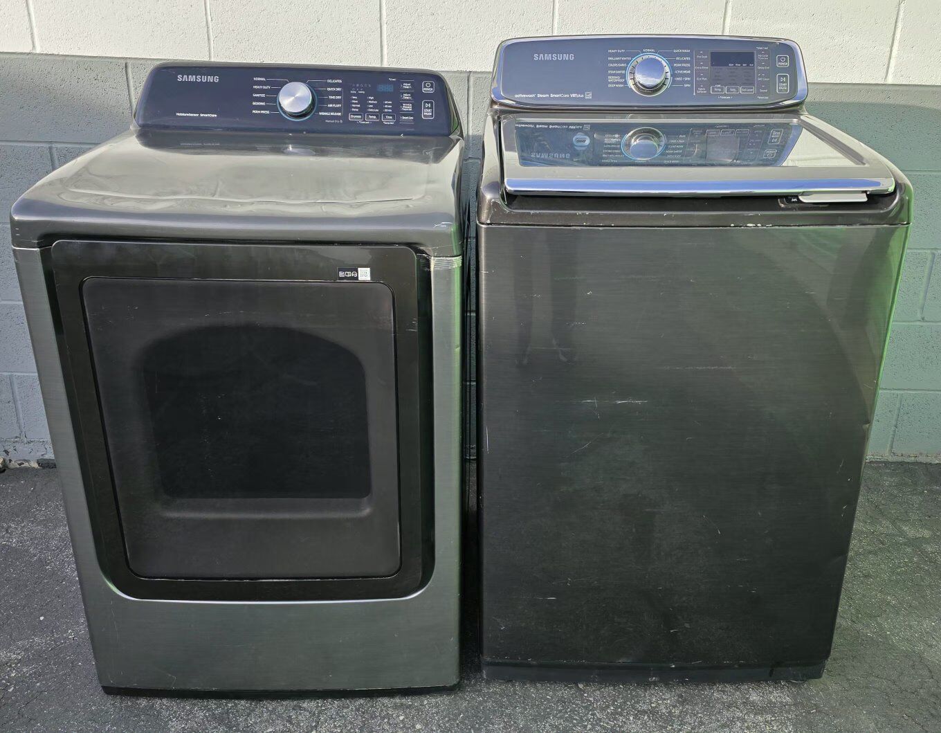Samsung washer & electric dryer set free delivery