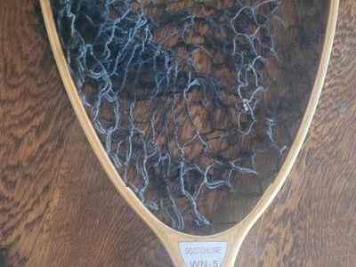 Scotchline WN-5 Wooden Fly Fishing Landing Net with Lanyard