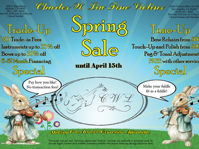 4/4 violin/cello Spring sale