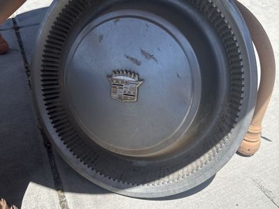 Vintage Cadillac Hubcap - Classic Car Wheel Cover, Silver 3 total