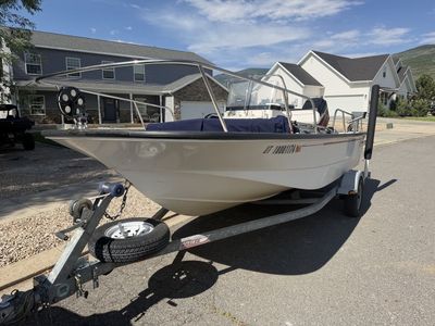 2003 Boston Whaler 170 Montauk Center Console Fishing Boat with Mercury Outboard and Trailer
