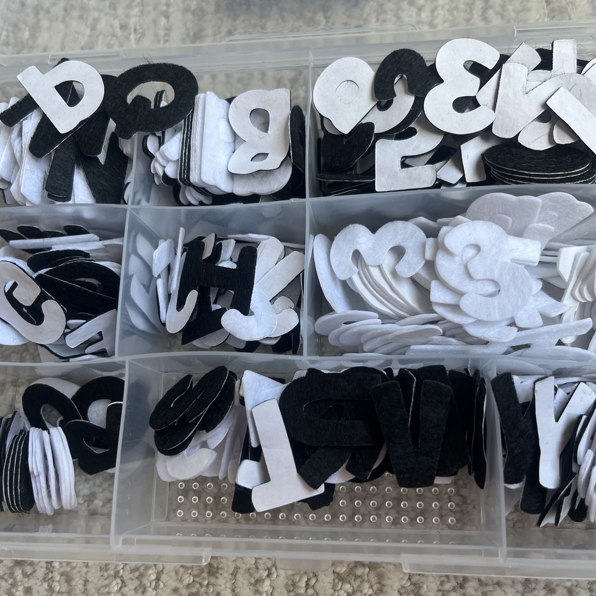 Black Felt Sticker Letters - Case Not Included