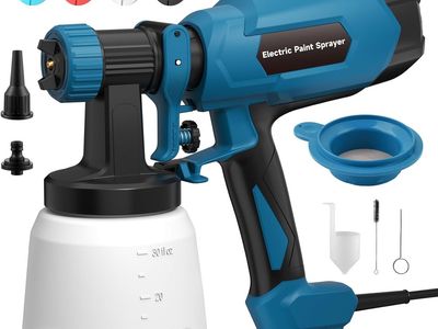NEW Paint Sprayer, Electric Spray Paint Gun, 3 Modes & 4 Brass Nozzles, with Cleaning & Blowing Joints, Variable Flow Control