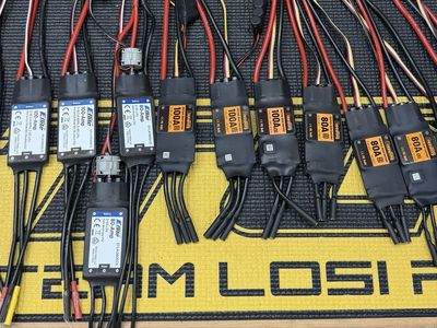 Mixed Lot E-Flite & Freewing 80A/100A RC Brushless ESCs - Speed Controllers