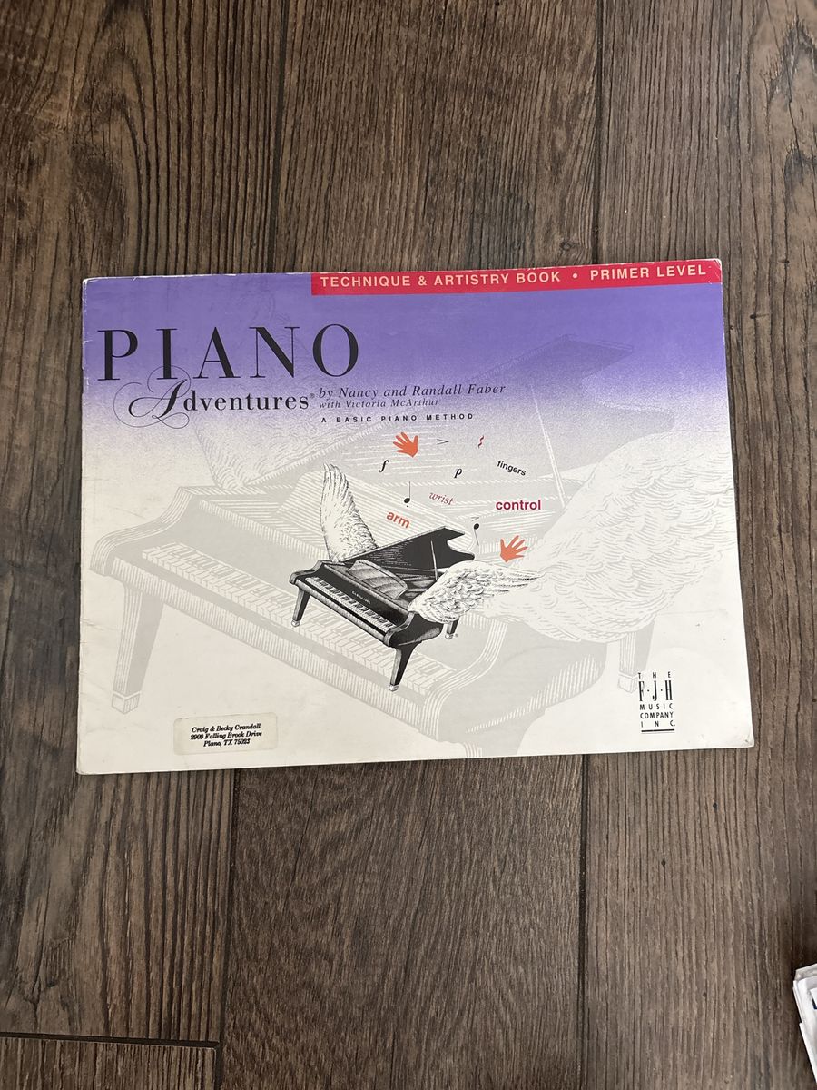 Piano Adventures Technique & Artistry Book by Nancy & Randall Faber - Primer Level