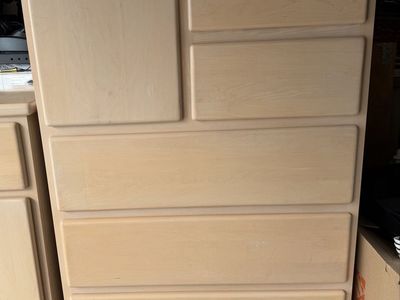 5-Drawer Dresser with Side Cabinet Storage Unit