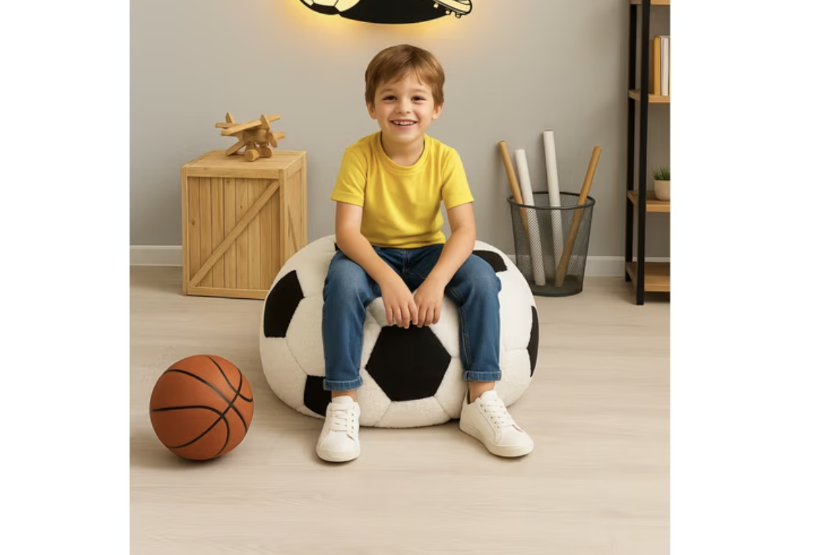 New in box Kids & Tween Bean Bag Chair, Soccer 24x24x16