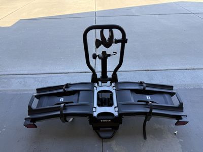 Thule EasyFold XT 2-Bike Hitch Rack with Ramp - Foldable, 130lb Capacity